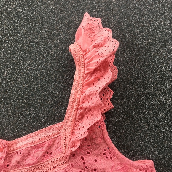 Lucky Brand Pink Lace Tank Top Size M Medium - Picture 4 of 10